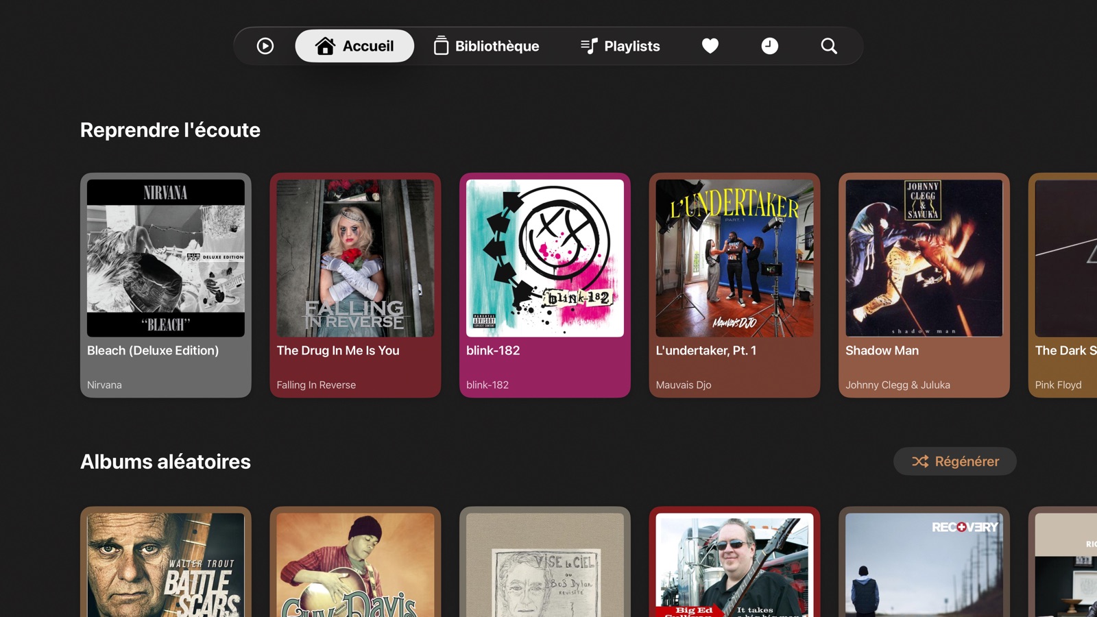 Owntify sur Apple TV : reprendre l'écoute